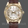 Replica Rolex Sky-Dweller 42 mm Uomo-326138-Calendario argento scuro-Oro giallo Argento<br />