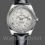 Replica Rolex Sky-Dweller 42 mm Uomo-326139-Comparatore romano avorio-Cinturino in pelle Avorio<br />