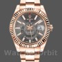 Replica Rolex Sky-Dweller 42 mm Uomo-326935-Oro scuro-Dal rodio scuro Quadrante rodio scuro <br />