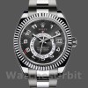 Replica Rolex Sky-Dweller 42 mm Uomo-326939-Ghiera scanalata-Comparatore nero Nero<br />