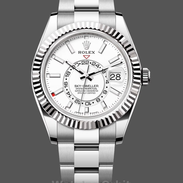 Replica Rolex Day Date unisex 36-128236 0009, lunetta scanalata, bracciale in platino, blu ghiaccio