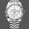 Replica Rolex Sky Dweller 42mm Quadrante Bianco Lunetta Scanalata M336934 0004 Uomo Quadrante Bianco