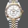 Replica Rolex Day Date 36-m128396TBR 0016, Platino, Turchese, Quadrante romano con diamanti incastonati, Lunetta di diamanti, Blu