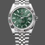 Replica Rolex Oyster Perpetual donna 31-277200 0007, quadrante blu turchese, quadrante blu donna