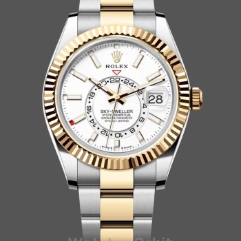 Replica Rolex Sky Dweller 42mm Quadrante Bianco Uomo M336933 0005 Oystersteel Quadrante Bianco Uomo