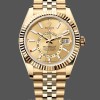 Replica Rolex Sky-Dweller 42mm Uomo-m336938-0004-Dal quadrante oro giallo-champagne Champagne
