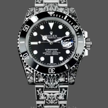 Replica Huckleberry Custom Rolex Submariner da uomo, edizione personalizzata, nero