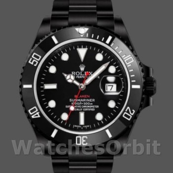 Replica Rolex Submariner 40 mm Uomo-116610-Comparto nero Nero