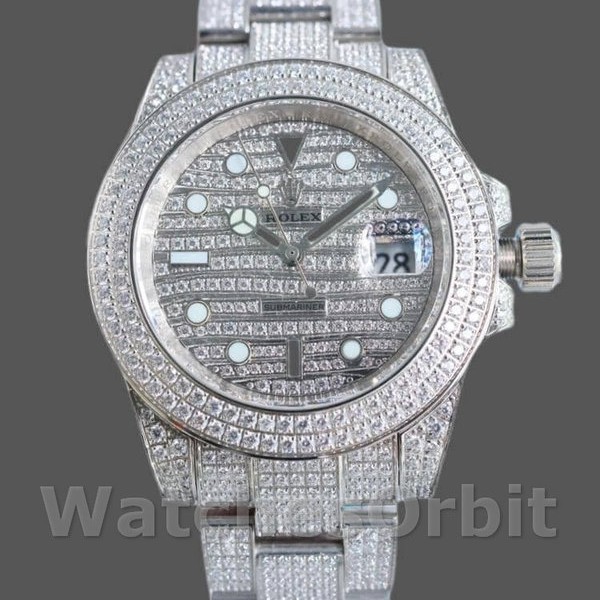 Replica Rolex Submariner-116610LN da uomo, rivestito di diamanti, diamante