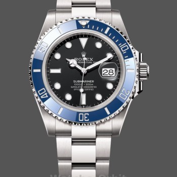 Replica Rolex Submariner 41mm Uomo-126619LB 0003-Ghiera in ceramica blu-Comparatore nero Nero