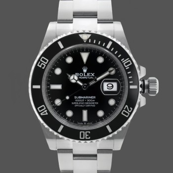 Replica Rolex Submariner 40 mm Uomo-16610-Acciaio inossidabile-Comparatore nero Nero