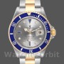 Replica Rolex Submariner 40 mm Uomo-16613-Acciaio e oro-Diamante Zaffiro Quadrante Argento Serti <br />