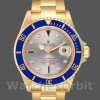 Replica Rolex Submariner 40mm Uomo-16618-Calrante serti-Ghiera azzurra Serti