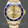 Replica Rolex Submariner 40mm Uomo-16618-Dal quadrante oro giallo-champagne Champagne