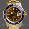 Replica Rolex Submariner 40 mm Uomo-1680/8-Calendario tropicale-Oro giallo Tropicale<br />