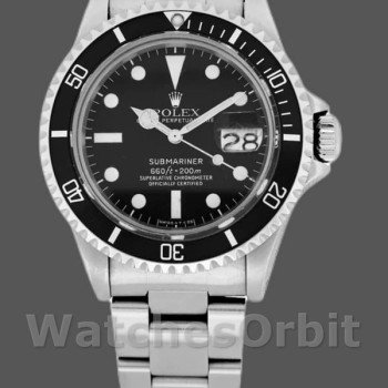 Replica Rolex Submariner 40mm Uomo-1680-Ghiera nera-Comparto nero Nero