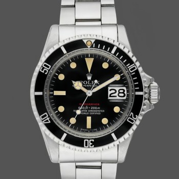 Replica Rolex Submariner 40 mm Uomo-1680-Cassa in acciaio inossidabile-Calendario nero Nero