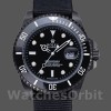 Replica Rolex Submariner 40 mm Uomo-622006-Cinturino in nylon nero-Comparto nero Nero