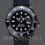 Replica Rolex Submariner 40 mm Uomo-622006-Cinturino in nylon nero-Comparto nero Nero