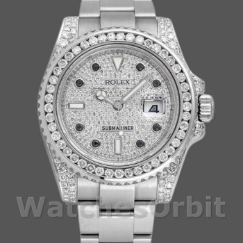 Replica Rolex Submariner Date 40mm Uomo-116610LN-Custom Diamond Paved <br />