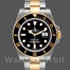 Replica Rolex Submariner Date 40 mm Uomo-116613-Acciaio inossidabile-Comparto nero Nero