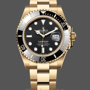 Replica Rolex Submariner Date 40mm Uomo-116618LN-Comparatore Nero Nero
