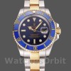 Replica Rolex Submariner 41 mm Uomo-PR16233B-Due toni-Comparto blu Blu<br />