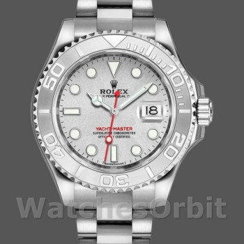 Replica Rolex Yacht-Master 40mm Uomo-116622-Acciaio inossidabile-Calendario platino Platino