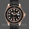 Replica Rolex Yacht-Master 40mm Uomo-116655-Dal quadrante nero all'oro Everose Nero