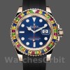 Replica Rolex Yacht-Master-116695, 40 mm, cinturino in caucciù nero, quadrante blu, Uomo Blu