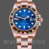 Replica Rolex Yacht-Master 116695-40mm, Oro Everose, Quadrante Blu, Uomo Blu