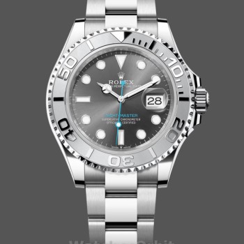 Replica Rolex Yacht-Master 126622-40mm, lunetta in platino, quadrante grigio rodio scuro, Uomo Grigio rodio