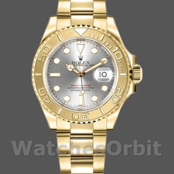 Replica Rolex Yacht-Master 29mm Donna-169628-Oro giallo-Giallo Quadrante Grigio Donna