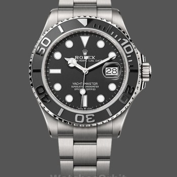 Replica Rolex Yacht-Master-226627 0001 da uomo, 42 mm, titanio, quadrante nero, nero da uomo