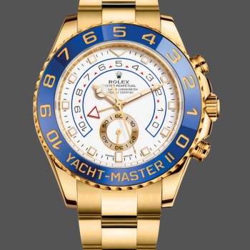 Replica Rolex Yacht-Master II 44 mm Uomo-116688-Comparto bianco Bianco