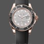 Replica Rolex Yacht-Master II-126655 da uomo, 40 mm, oro rosa, quadrante con pavé di diamanti, Pave di diamanti da uomo