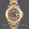 Replica Rolex Yacht-Master 40mm Uomo-16623-Acciaio e oro giallo-Comparto nero MOP Nero