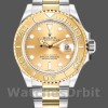 Replica Rolex Yacht-Master 40mm Uomo-16623-Acciaio e oro giallo-Calendario champagne Champagne