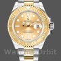 Replica Rolex Yacht-Master 40mm Uomo-16623-Acciaio e oro giallo-Calendario champagne Champagne