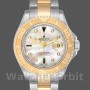 Replica Rolex Yacht-Master 40 mm Uomo-16623-Acciaio e oro giallo-MOP Quadrante bianco MOP