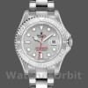 Replica Rolex Yachtmaster 35 mm Unisex-168622-Platino-Acciaio inossidabile-Comparto argento Argento
