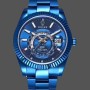 Replica Rolex Sky-Dweller Blu DLC 40MM in acciaio inossidabile Uomo Quadrante blu
