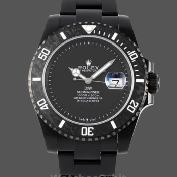 Replica Rolex Submariner DIW Parakeet Edition Uomo 41MM Lunetta in fibra di carbonio Quadrante nero Quadrante nero